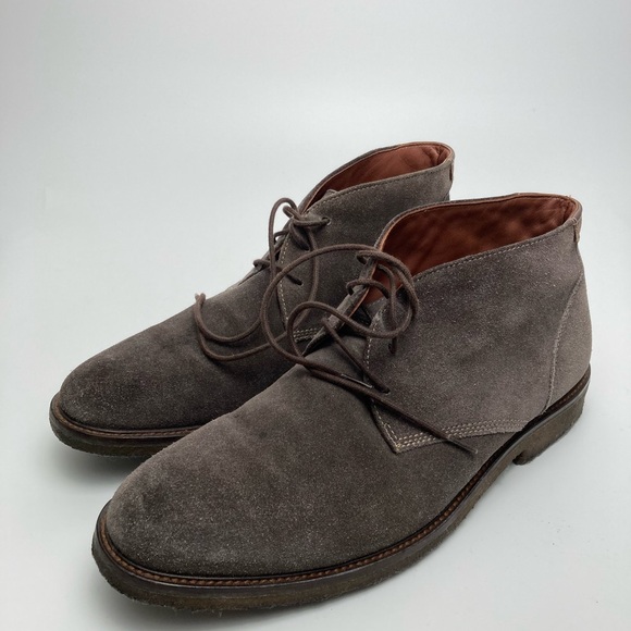 Men's Suede Chukka Boots - Gray - Picture 6 of 7